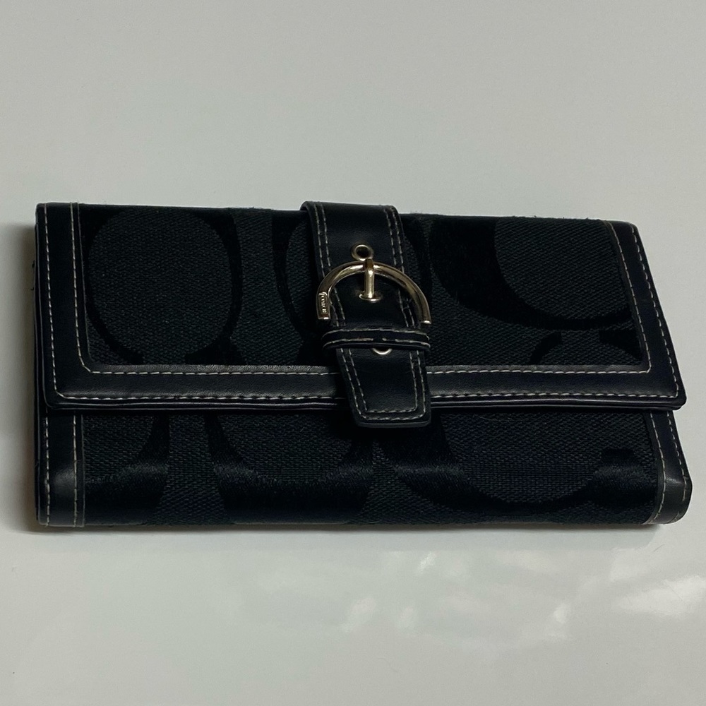 Coach Black Signature Wallet